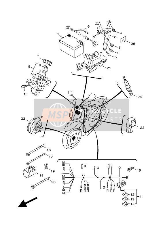 5MLH21512000, Fusible, Yamaha, 2